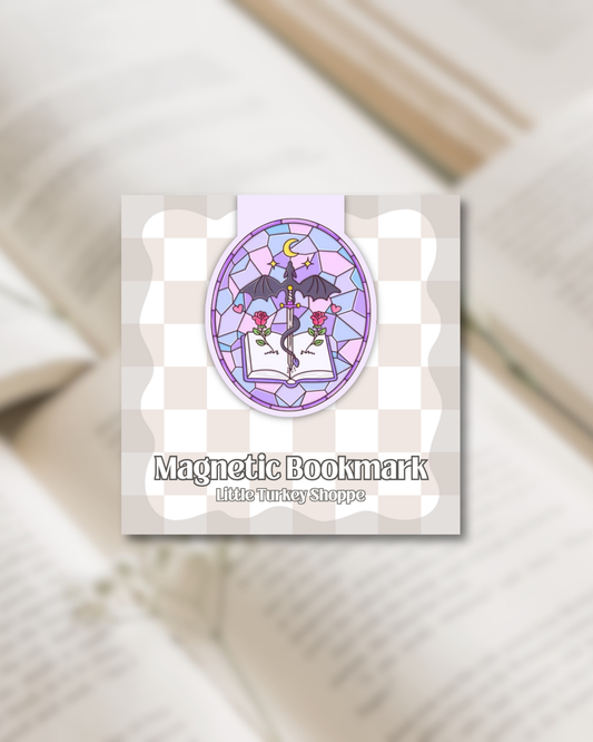 Dragon Stained Glass Magnetic Bookmark
