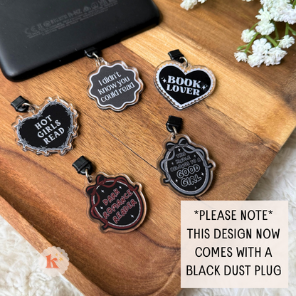 Smut Book Club Kindle Dust Plug Charm